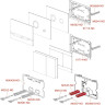 Кнопка управления ALCAPLAST FLAT FUN металл, матовый, сталь